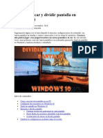 Cómo Duplicar y Dividir Pantalla en Windows 10