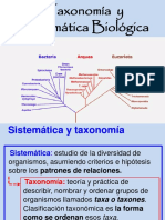 Clasificacion Taxonomia y Sistematica