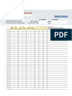 Blood Glucose Journal