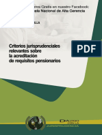 05 CRITERIOS JURISPRUDENCIALES RELEVANTES SOBRE LA ACREDITACION DE REQUESITOS PENSIONARIOS