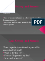 Goal Setting and Success