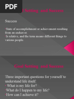 Goal Setting and Success