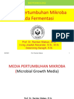 5- Media Pertumbuhan Mikroba pada Fermentasi