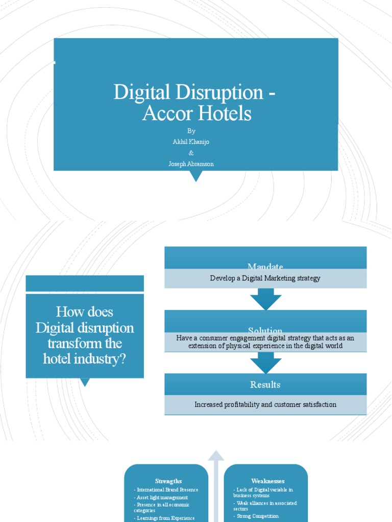 Digital Disruption in Hotel Industry | PDF | Disruptive Innovation ...