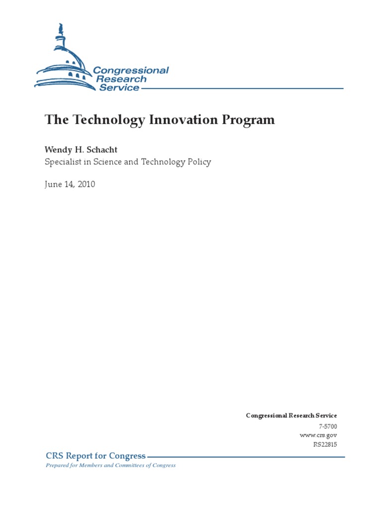 Technology Innovation Program Overview | PDF