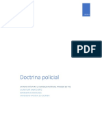Doctrina policial y proceso de paz