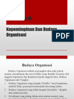 Pertemuan 10 Kepemimpinan Dan Budaya Organisasi