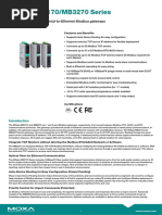 Mgate Mb3170/Mb3270 Series: 1 and 2-Port Advanced Serial-To-Ethernet Modbus Gateways