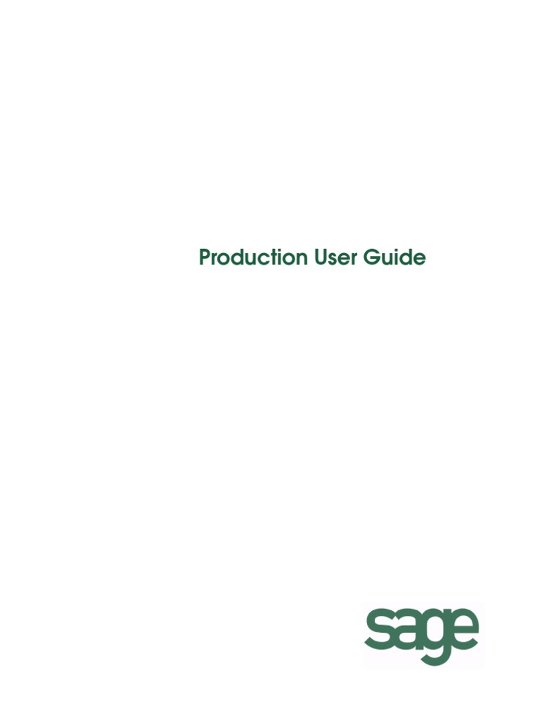 Production Guide PDF Inventory Computer File