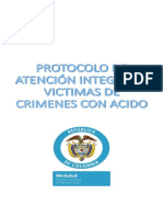 Protocolo de Atención A Víctimas de Ácido