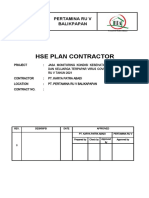 HSE Plan - Jasa Monitoring Kondisi Kesehatan Harian Pekerja Dan Keluarga Terpapar Virus Covid-19 Di Safe House RU V Tahun 2021