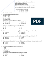 Soal Google Classrom Perbaikan Redoks