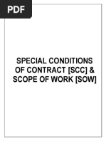 Special Conditions of Contract (SCC) & Scope of Work (Sow)