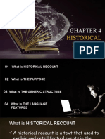 Chapter 4-Historical Recount