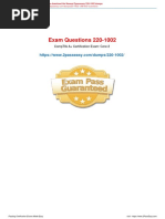 Exam Questions 220-1002: Comptia A+ Certification Exam: Core 2