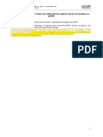Projeto- Monografia - MBA USP ESALQ - 2 Análise Orientador ARS