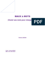 MAUX A MOTS Choisir Ses Mots Pour Changer Sa Vie