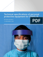 WHO 2019 NCoV PPE Specifications 2020.1 Eng