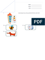 Evaluación 1° Básico Matemática Números Ordinales