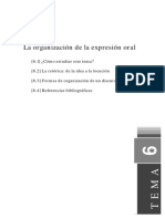 Tema6 La Organización de La Expresión Oral