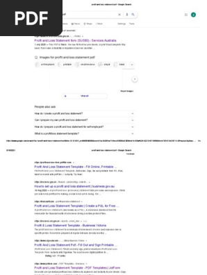 profit and loss statement pdf - Google Search