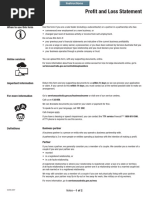 Profit and Loss Statement: When To Use This Form