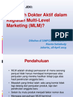 Bedah Artikel - Dokter Aktif Di MLM-Prof