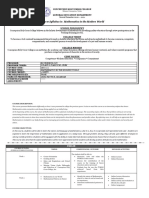 GEC 102 Syllabus Mathematics in The Modern World