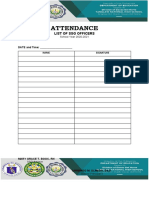 Attendance: List of SSG Officers