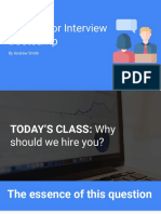 Why Should We Hire You?
