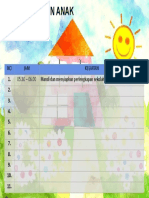Jadwal Harian Anak TK Dan SD Mewarnai Terbaru