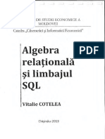 Algebra Relationala Si Limbajul SQL