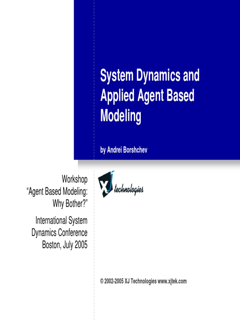 System Dynamics and Applied Agent Based Modeling | PDF | Systems ...