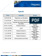 Agenda: Time Activity Room