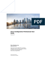 Cisco Configuration Professional User Guide