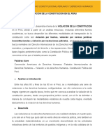 Derechos Humanos y Constitución Peruana