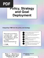 Policy Strategy and Goal Deployment