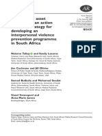 Community Asset Mapping As An Action Research Strategy For Developing An Interpersonal Violence Prevention Programme in South Africa