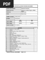 Risk Assessment Sheet Cadbury HF