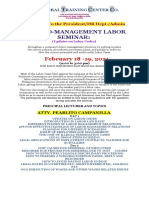 Pro Management Labor Seminar PDF