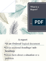 1. Purpose of informal reports (1)