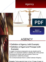 Agency: Week 8 Business Law