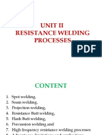 Unit Ii Resistance Welding Processes