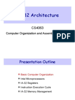 IA-32 Architecture: Computer Organization and Assembly Language