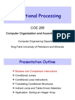 Conditional Processing: Computer Organization and Assembly Language