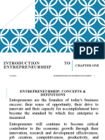 Entrepreneurship and Enterprise Development