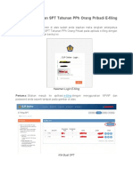 Panduan Pengisian SPT melalui E-Filling