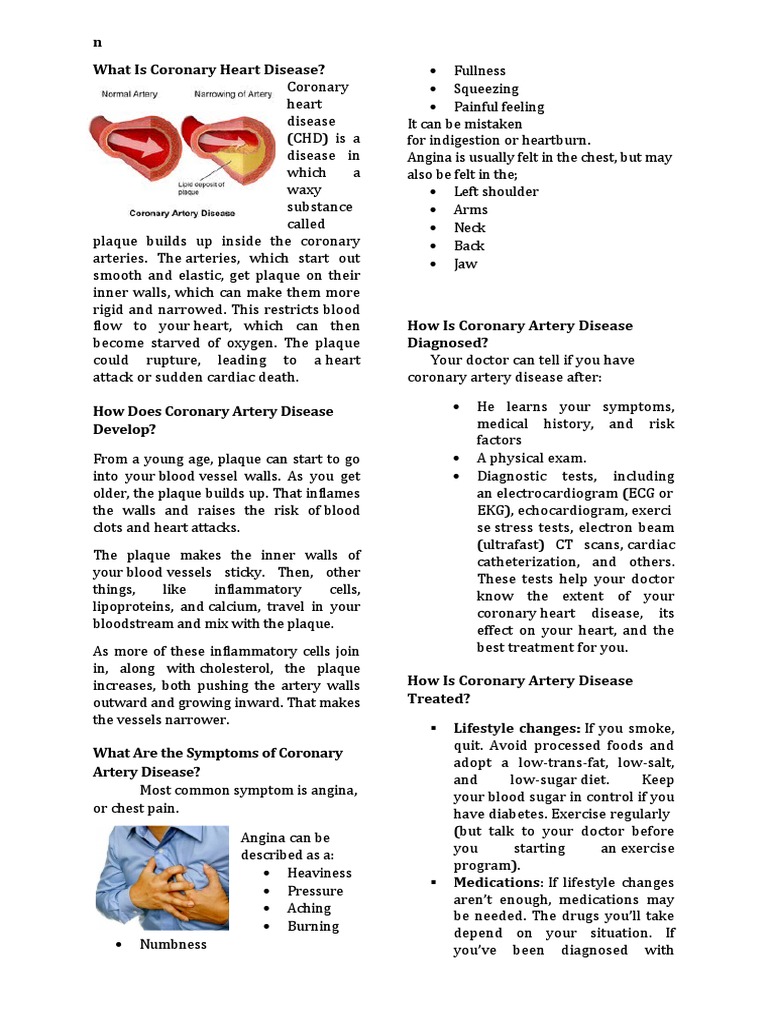 Understanding Coronary Heart Disease | PDF | Coronary Artery Disease ...