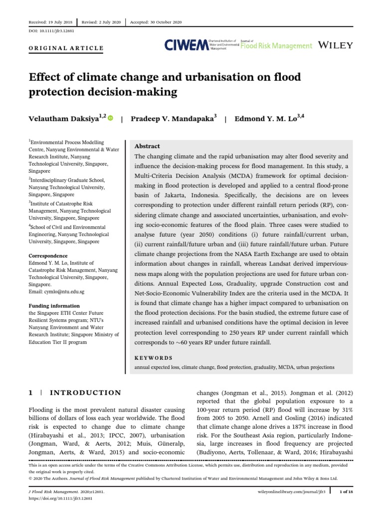 Effect of Climate Change | PDF | General Circulation Model | Flood