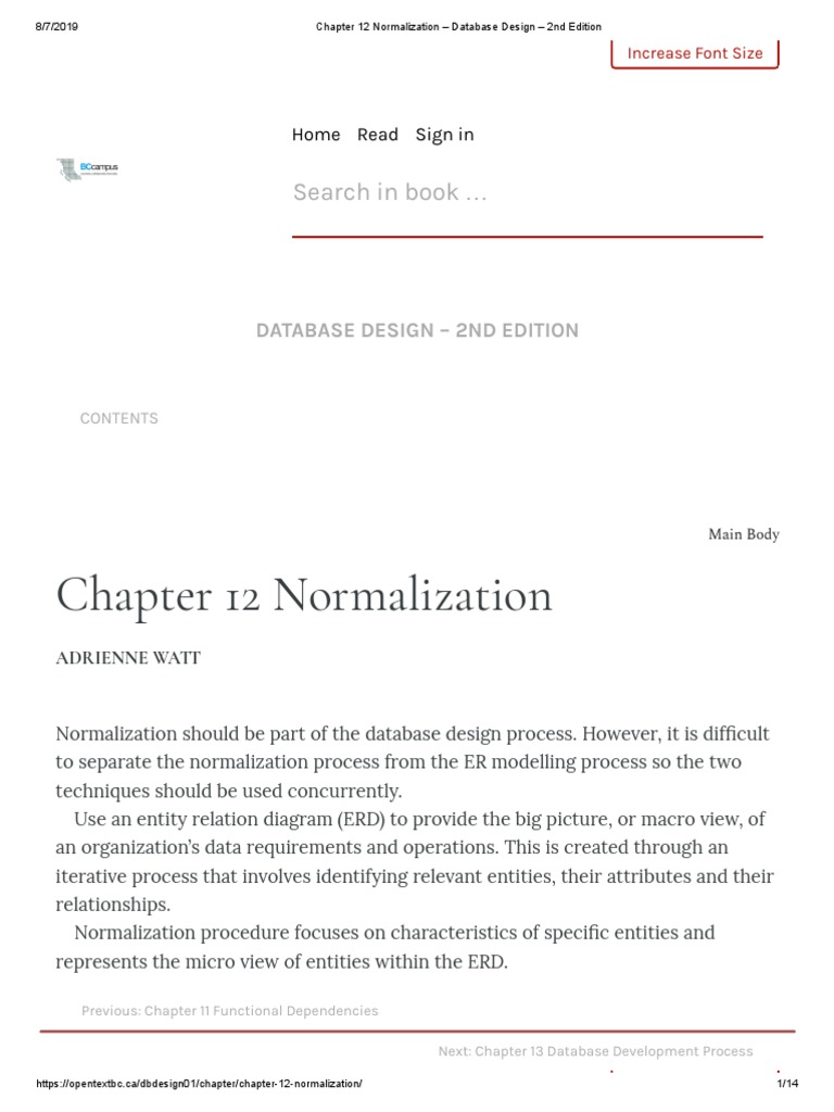Understanding Database Normalization | PDF | Database Design ...